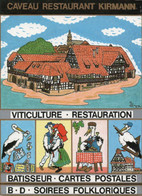 Epfig  Caveau Restaurant Kirmann  Dessin Illustrateur   HAMM Cigogne Humoristique - Hamm