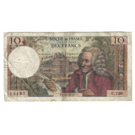 France, 10 Francs, Voltaire, 1971, C.736, TB, Fayette:62.53, KM:147d - 10 F 1963-1973 ''Voltaire''