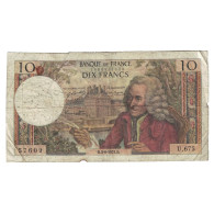 France, 10 Francs, Voltaire, 1971, U.675, TB, Fayette:62.50, KM:147d - 10 F 1963-1973 ''Voltaire''