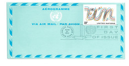 United Nations - Aérogramme - Via Air Mail - Par Avion - First Day Of Issue - 1977 - New York 093 - Airmail