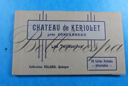 Chateau De Kériolet Concarneau  Les Tapisseries Coll Villard Lot Carnet X 20 Cpa Cartes Postales - Other & Unclassified