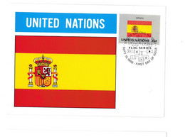 United Nations - Spain - 1988 - New York 106 - Maximum Cards