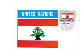 United Nations - Lebanon - 1988 - New York 107 - Tarjetas – Máxima