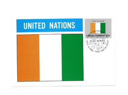 United Nations - Côte D'Ivoire - 1988 - New York 108 - Cartes-maximum