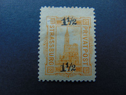 N°. 8(*) (catalogue De L'ASPAL) Des Postes Locales De Strasbourg - Unused Stamps