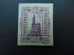 N°. 16** (catalogue De L'ASPAL) Des Postes Locales De Strasbourg - Unused Stamps