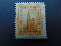 N°. 7 Oblitéré (catalogue De L'ASPAL) Des Postes Locales De Strasbourg - Used Stamps