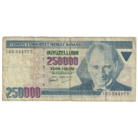 Billet, Turquie, 250,000 Lira, 1992, KM:211, TB - Turquie