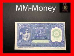 INDIA KHADI HUNDI 2 Rupees  ND   AUNC - Inde