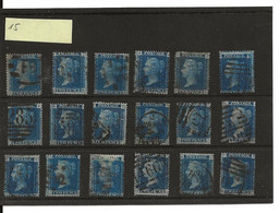 1858-64  Yvert 27 Lot  Pl 15 - Used Stamps