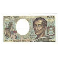 France, 200 Francs, Montesquieu, 1982, F.011, TTB+, Fayette:70.1, KM:155a - 200 F 1981-1994 ''Montesquieu''