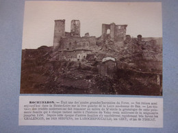 ♥️ 43 Haute-Loire Tirage XIX°  Vers 1880 ROCHEBARON FAMILLE CHALENCON DES SERPENTS DELAROCHEFOUCAULD DE FISICAT - Old (before 1900)