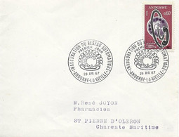 ANDORRE -  TIMBRES N° 182    -  INAUGURATION DU RESEU AUTOMATIQUE    - 1ER JOUR   -  SEUL SUR LETTRE   - 1967 - Covers & Documents