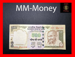 INDIA  500 Rupees  2015  P. 106    "plate Letter L "    AU - India