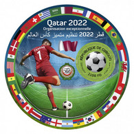 Djibouti  2022 Football.  (638b1) OFFICIAL ISSUE - 2022 – Qatar