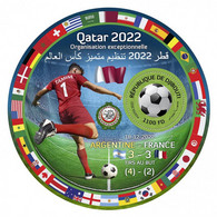 Djibouti  2022 Football.  (638b21) OFFICIAL ISSUE - 2022 – Qatar