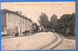 01 - Ain - Saint Trivier De Courtes - Place Du Haut Et Route De Chalon (N11379) - Non Classés