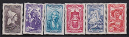 France  .  Y&T  .    593/598     .    **    .   Neuf Avec Gomme Et SANS Charnière - Unused Stamps