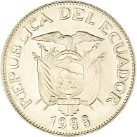 Monnaie, Équateur, Sucre, Un, 1988 - Ecuador