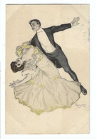 Reznicek  Couple Dansant...     1907   Simplissimus Karte Serie V , No 2 - Reznicek, Ferdinand Von