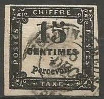 France - Timbres-Taxe - N° 3 Noir Typo - Obl. VERDUN-SUR-MEUSE (Meuse) - 1859-1959 Usati