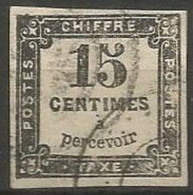 France - Timbres-Taxe - N° 3 Noir Typo - Obl. - 1859-1959 Usados