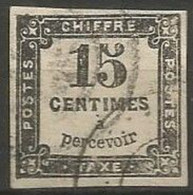 France - Timbres-Taxe - N° 3 Noir Typo - Obl. - 1859-1959 Usati
