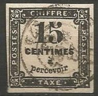 France - Timbres-Taxe - N° 3 Noir Typo - Obl. - 1859-1959 Oblitérés