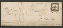 France - Timbres-Taxe - N° 3 Noir Typo - Lettre De EU (Seine-Maritime) - 1859-1959 Afgestempeld