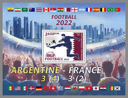 CENTRALAFRICA 2022 MNH Football WM Qatar 2022 Championship Argentina S/S 2 - OFFICIAL ISSUE - DHQ2250 - 2022 – Qatar