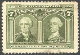 1373) Canada 100 Quebec Trecentenary  1908 - Usati