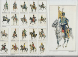 Etiquettes Allumettes Tchécoslovaquie Reproduction Anciennes étiquettes Cavaliers Militaires Napoléon 2 - Zündholzschachteletiketten