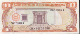 BILLETE DE REP. DOMINICANA DE 100 PESOS ORO DEL AÑO 1994 SERIE C CALIDAD EBC (XF) (BANKNOTE) - Dominicana