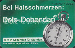 GERMANY S135/93 Pharma: Dolo-Dobendan - Stoppuhr - Clock - S-Series: Schalterserie Mit Fremdfirmenreklame