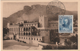 MONACO N° 69 Sur Carte Postale GENRE CARTE MAXIMUM - Brieven En Documenten