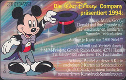 GERMANY S139/93  W.Disney - Comic:  Mickey Mouse - S-Series: Schalterserie Mit Fremdfirmenreklame