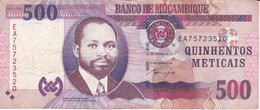 BILLETE DE MOZAMBIQUE DE 500 METICAIS DEL AÑO 2011 (BANKNOTE) BUFALO - Mozambique