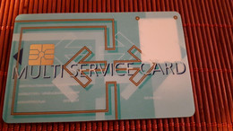 Multi Sercice Card Demo No Real Chip Card 2 Scans Rare - Origen Desconocido