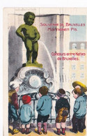 Souvenir De Bruxelles, Manneken Pis, Concours Entre Ketjes, Humour. 1929. - Beroemde Personen