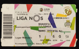 C1/6 - BOAVISTA - ESTORIL * Campeonato *Bilhete* Billet * Ticket * Futebol * Football* Portugal - Tickets - Vouchers