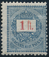 ** 1889 Feketeszámú Elektro 1Ft 12 : 11 3/4 Fogazással (90.000) - Other & Unclassified