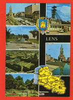 LENS - Multi-Vues - Carte Géographique - Pas De Calais 62 - Lens
