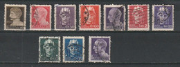 1945 LUOGOTENENZA IMPERIALE 2 Serie Novara Con E Senza Fasci Senza Filigrana USATO - Used