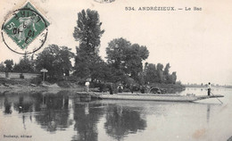 ANDREZIEUX (Loire) - Le Bac Transportant Un Attelage De Cheval - Andrézieux-Bouthéon