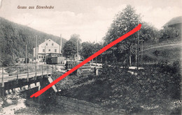 AK Bärenhecke Bahnhof Zug Gasthof A Dittersdorf Börnchen Johnsbach Glashütte Bärenstein Lauenstein Bahnpost 5252 Geising - Glashütte