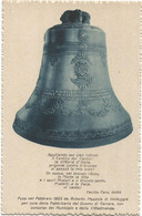 AC4390 Campana Fusa Nel 1923 Per Cura Della Fabbriceria Del Duomo Di Carrara - Versi Di Cecilia Caro / Non Viaggiata - Carrara