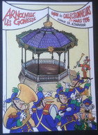 ► KIOSQUE & FANFARE Carte SALON Des Collectionneurs 1996 - Arnouville Lès Gonesse  (Tirage Limité) Illustrateur CLAVAL - Bourses & Salons De Collections