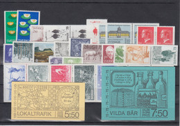 Sweden 1977 - Full Year MNH ** - Annate Complete