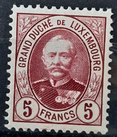 Luxembourg 1891/93 N°68 *TB Cote 52,50€ - 1891 Adolfo De Frente