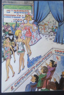 ►  12eme SALON De La CARTE POSTALE PHILATELIE  1992 - CHEVILLY LARUE. (Tirage Limité) Illustrateur  Gandois - Bourses & Salons De Collections